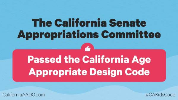 California: Bill for age-appropriate design code p...